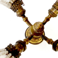 Mooie hang of wandlampen met kristal uit Hotel des Indes